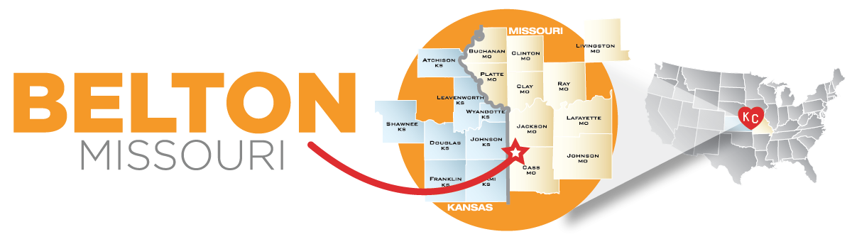 Belton Missouri with map