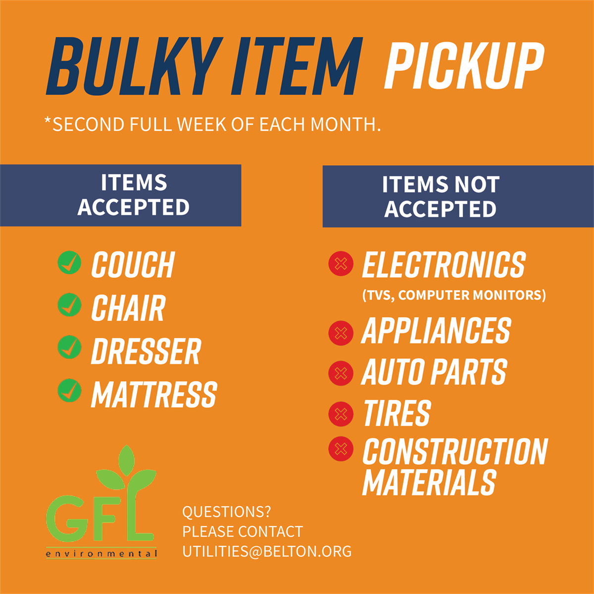 Free Bulky Item Pickup Services Now Available to Multi-Family