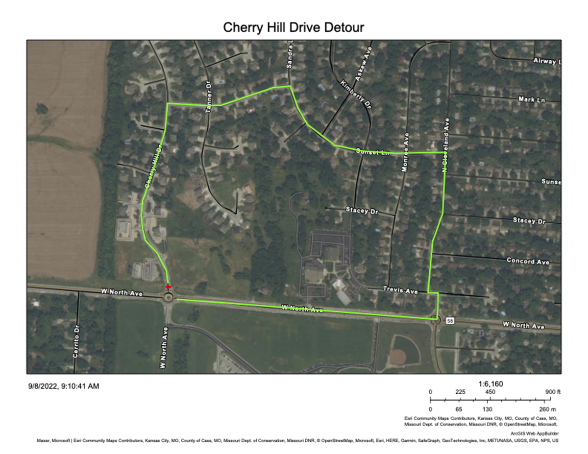 Cherry Hill Drive Closed Sept. 8 City of Belton